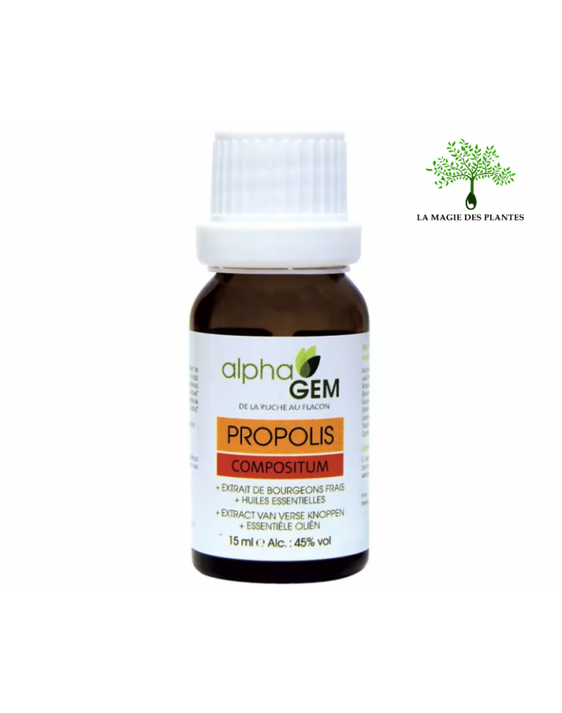 Propolis Bio francaise : Flacon compte goutte 15 ml pure et naturelle -  Dietaroma